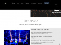baltic-sound.de Webseite Vorschau