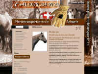 pferdetransporte.ch Webseite Vorschau