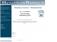 metallbau-hanisch.de Webseite Vorschau