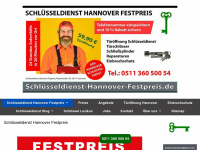 schluesseldienst-hannover-festpreis.de Webseite Vorschau