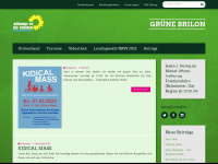 gruene-brilon.de Webseite Vorschau