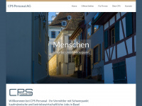 cps-personal.ch Webseite Vorschau