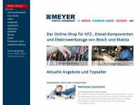 meyer-parts-germany.de Webseite Vorschau