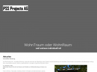 pssprojects.ch Webseite Vorschau