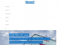 messerli.ch Webseite Vorschau