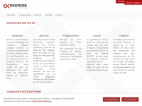 axontas.com Webseite Vorschau