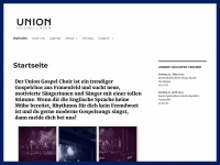 union-gospelchoir.ch Webseite Vorschau
