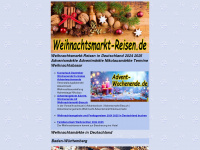 weihnachtsmarkt-reisen.de Webseite Vorschau