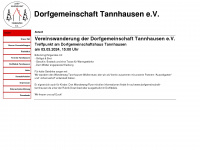 dorfgemeinschaft-tannhausen.de Webseite Vorschau