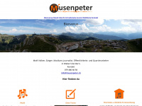 musenpeter.ch Webseite Vorschau