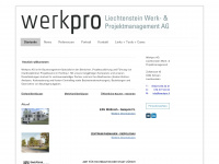 werkpro.li Webseite Vorschau