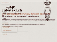 cubataxi.ch Webseite Vorschau