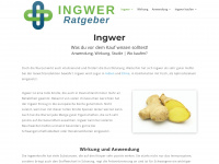 ingwer-ratgeber.com Webseite Vorschau