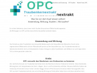 traubenkernextrakt-opc.com Webseite Vorschau