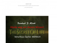 the-secret-of-life.de Webseite Vorschau