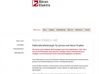baeren-elektro.ch Webseite Vorschau