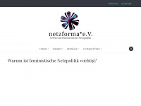netzforma.org Webseite Vorschau