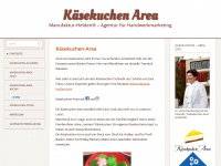 kaesekuchen-area.de Webseite Vorschau