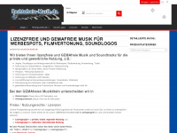 rechtefreie-musik.de Webseite Vorschau