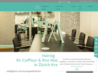 hairzig.ch Webseite Vorschau