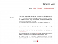 benjamin-lanz.de Webseite Vorschau