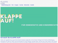 klappeauf.org Webseite Vorschau