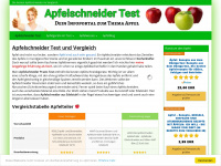 apfelschneider-test.de Webseite Vorschau