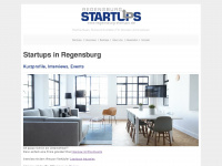 regensburg-startups.de Webseite Vorschau
