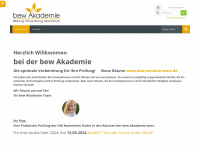 bew-akademie.de Webseite Vorschau