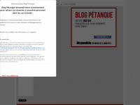 blogpetanque.com Webseite Vorschau