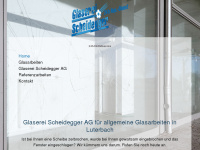 glasbruch.ch Webseite Vorschau