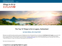 thingstodoinlugano.ch Webseite Vorschau