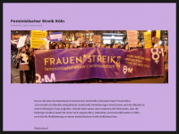 frauenstreik-koeln.org Webseite Vorschau