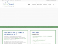 prixsante.ch Webseite Vorschau