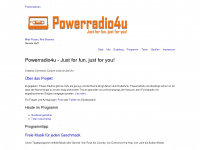 powerradio4u.de Webseite Vorschau