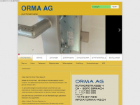 orma-ag.info Webseite Vorschau