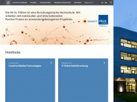 research.fhstp.ac.at Webseite Vorschau