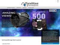 planewave.eu Webseite Vorschau