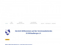 sv08-baalberge.de Webseite Vorschau