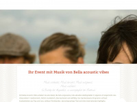 bella-acoustic-vibes.de Webseite Vorschau