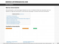 merino-unterwaesche.com Webseite Vorschau