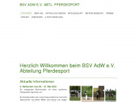 adw-pferdesport.de Webseite Vorschau