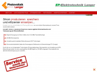photovoltaik-langer.at Webseite Vorschau