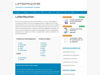 luftentfeuchter.net Webseite Vorschau