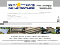 elektrotechnik-mühlbacher.at Webseite Vorschau