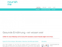 nourishme.ch Webseite Vorschau