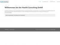healthconsulting.at Webseite Vorschau
