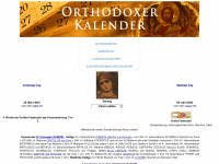 orthodoxer-kalender.de Webseite Vorschau