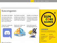 suncoregames.ch Webseite Vorschau