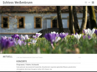 schloss-weissenbrunn.de Webseite Vorschau